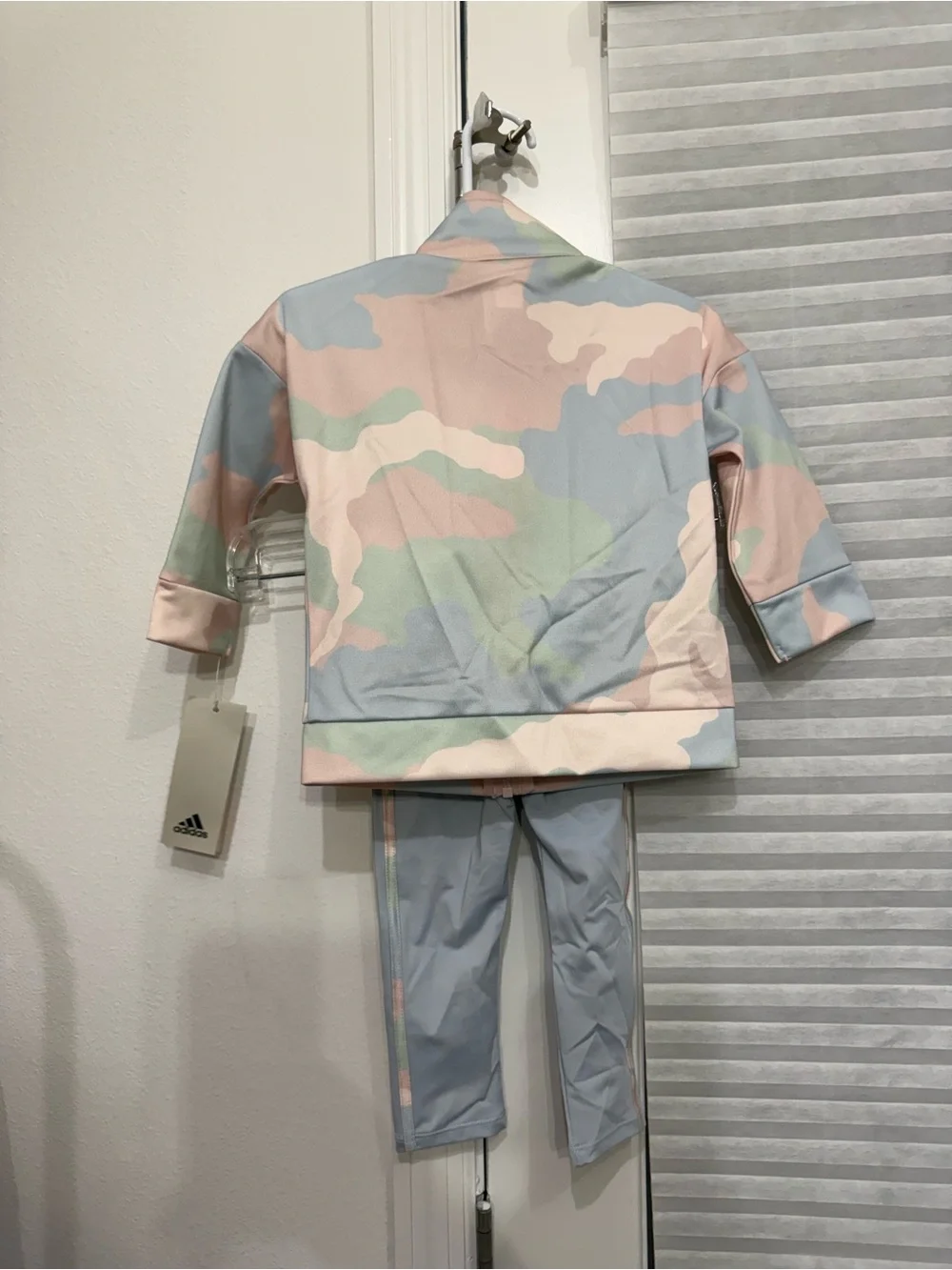 Adidas Kids Pastel Camo Zip Jacket & Leggings Set